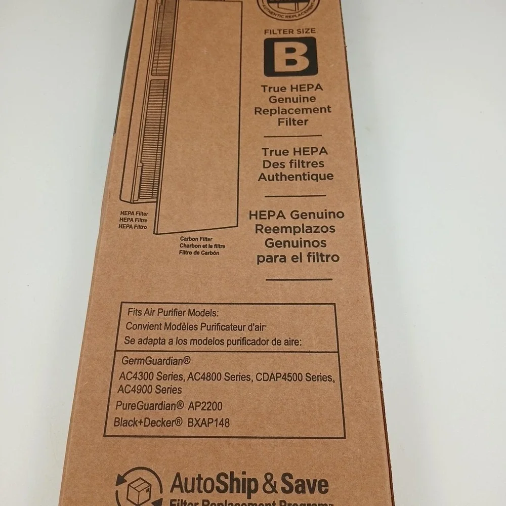 Genuine GermGuardian Filter Size B HEPA Air Purifier FLT4825PC‎ FLT4825 AC4300